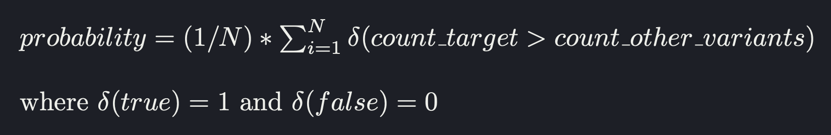 Trend experiment calculation